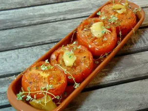 Gebackene Knoblauch-Tomaten Rezept 
