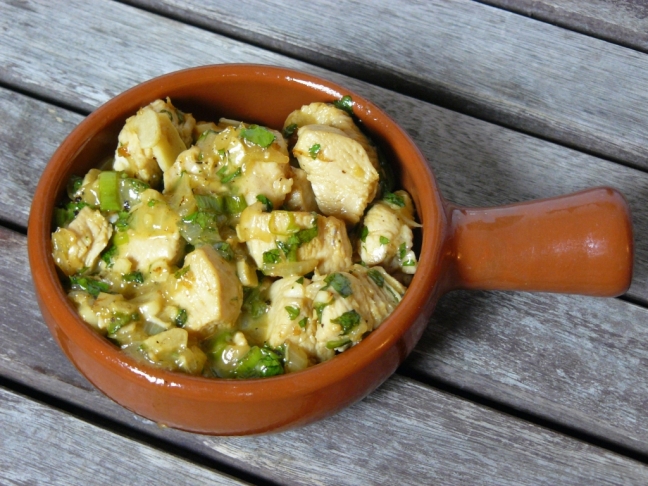 Huhn in Weißwein-Jus von Katharina