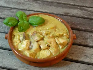 Schwertfisch in Bananen-Curry Sauce Rezept 